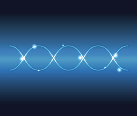 Digital music waves on blue background vector illustration graphic designのイラスト素材