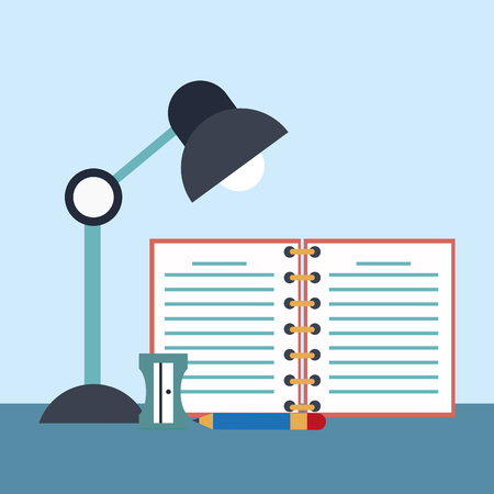 education supplies and elements vector illustration graphic designのイラスト素材