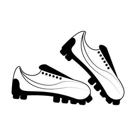 Soccer boots footwear vector illustration graphic designのイラスト素材