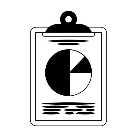 Statistics on clipboard vector illustration graphic designのイラスト素材