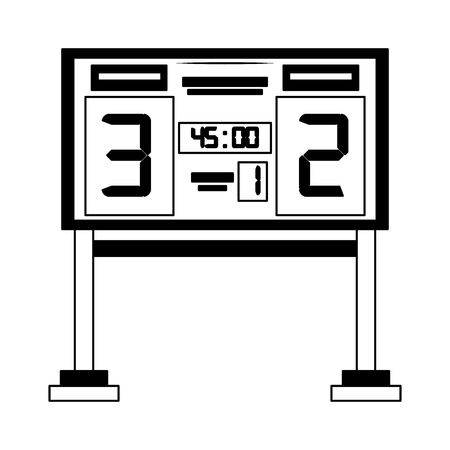 Soccer scoring board vector illustration graphic designのイラスト素材