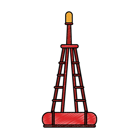 Sea buoy isolated vector illustration graphic designのイラスト素材