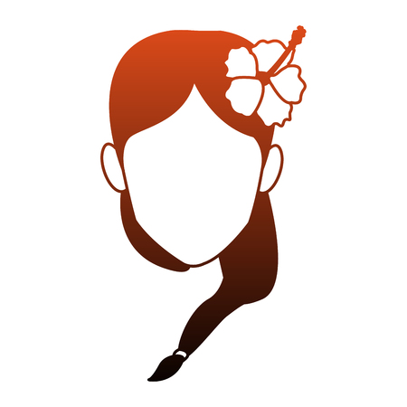 woman faceless cartoon vector illustration graphic designのイラスト素材