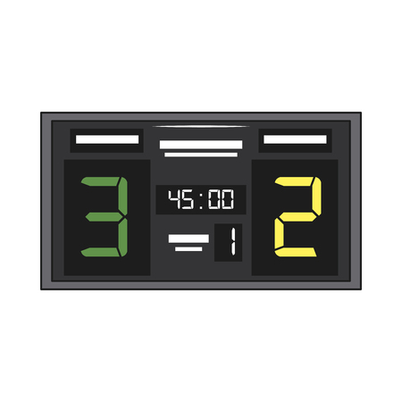 Soccer scoring board vector illustration graphic designのイラスト素材