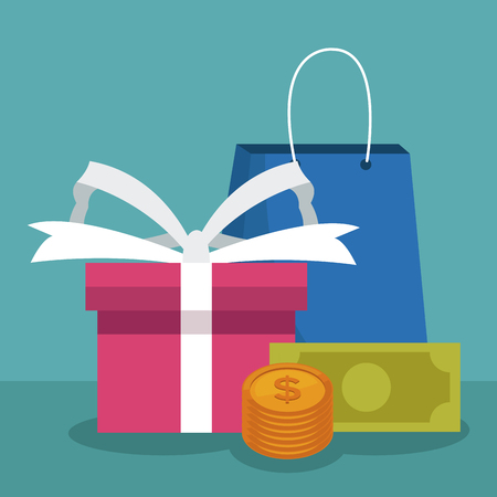 Shopping and sales elements vector illustration graphic designのイラスト素材