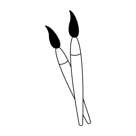 Paint brushes symbol vector illustration graphic designのイラスト素材