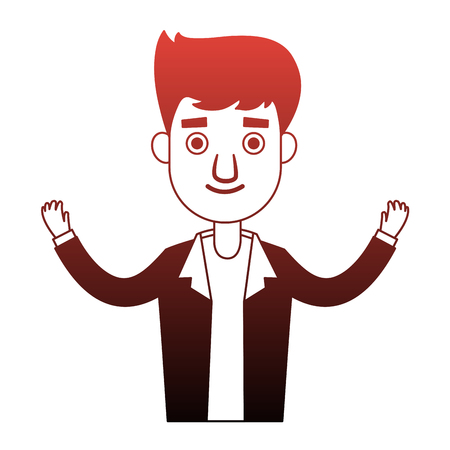 Executive businessman cartoon vector illustration graphic designのイラスト素材