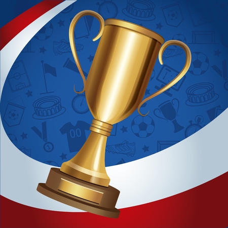 Russia soccer world cup tournament vector illustration graphic designのイラスト素材