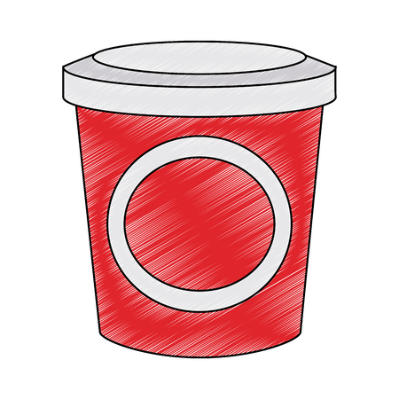 Food plastic container vector illustration graphic designのイラスト素材
