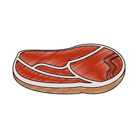 Beef steak food vector illustration graphic designのイラスト素材