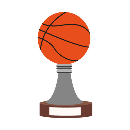 Basketball trophy cup vector illustration graphic designのイラスト素材