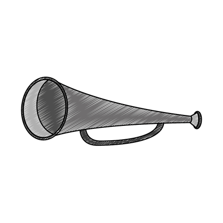 Fan horn isolated vector illustration graphic designのイラスト素材