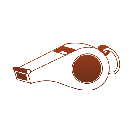 Referee whistle isolated vector illustration graphic designのイラスト素材