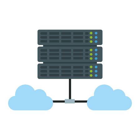 Servers technology isolated vector illustration graphic designのイラスト素材