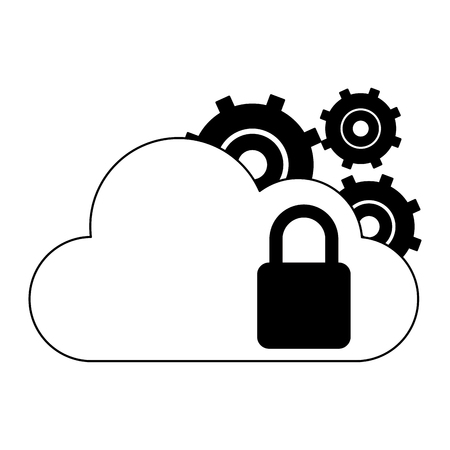 Cloud computing symbol vector illustration graphic designのイラスト素材