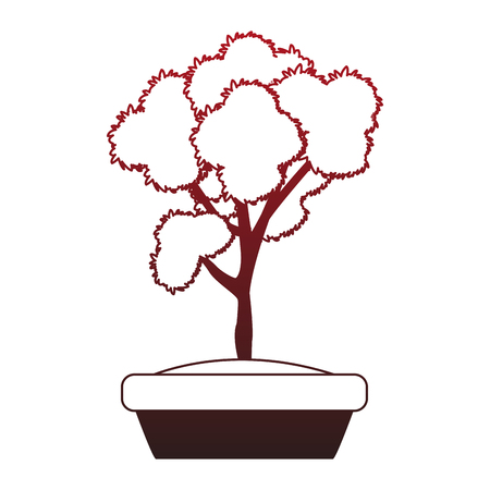 Bonsai in pot vector illustration graphic designのイラスト素材