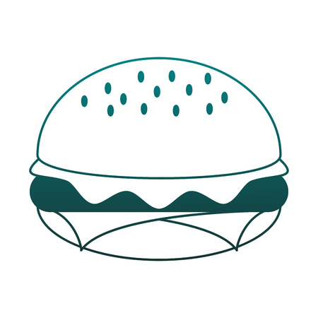 Hamburger fast food vector illustration graphic designのイラスト素材