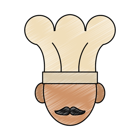 Chef avatar profile vector illustration graphic designのイラスト素材