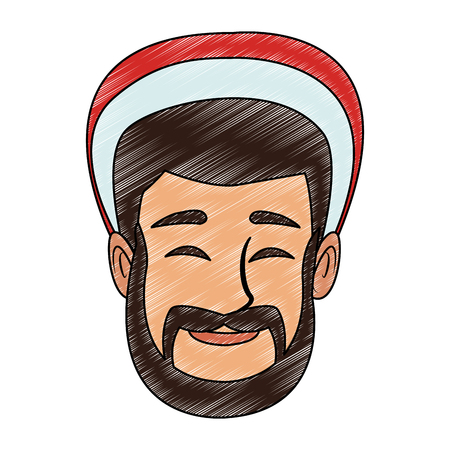 Man with winter hatのイラスト素材