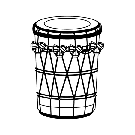 indian drum instrument vector illustration graphic designのイラスト素材