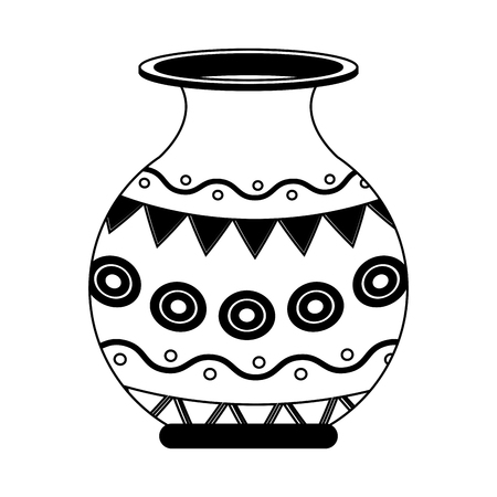 Porcelain jar isolated vector illustration graphic designのイラスト素材