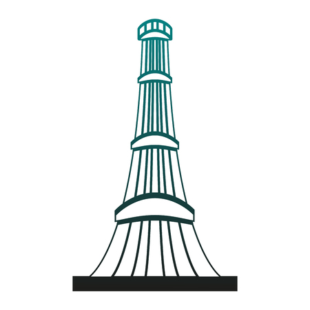 Wooden tower isolated vector illustration graphic design vector illustration graphic designのイラスト素材