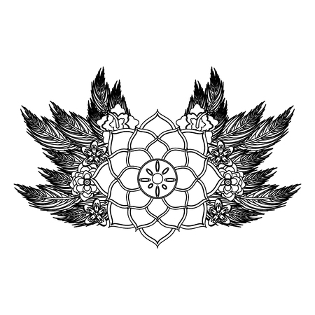 Lotus flower symbol vector illustration graphic designのイラスト素材