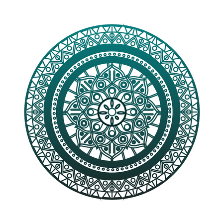 Mandala indian emblem vector illustration graphic designのイラスト素材