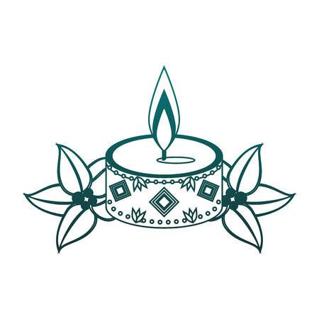 Cute candle isolated vector illustration graphic designのイラスト素材