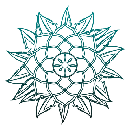 Mandala indian emblem vector illustration graphic designのイラスト素材