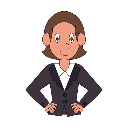 Business executive woman vector illustration graphic designのイラスト素材