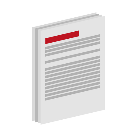 Documents sheets isolated vector illustration graphic designのイラスト素材