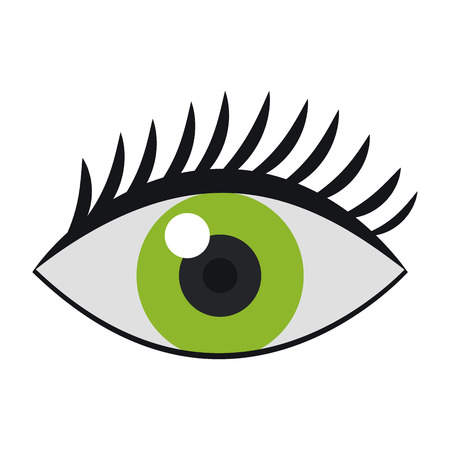 Human eye isolated vector illustration graphic designのイラスト素材