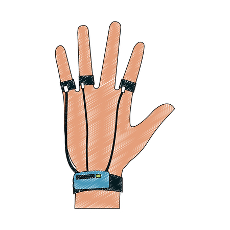 Hand controller vr vector illustration graphic designのイラスト素材