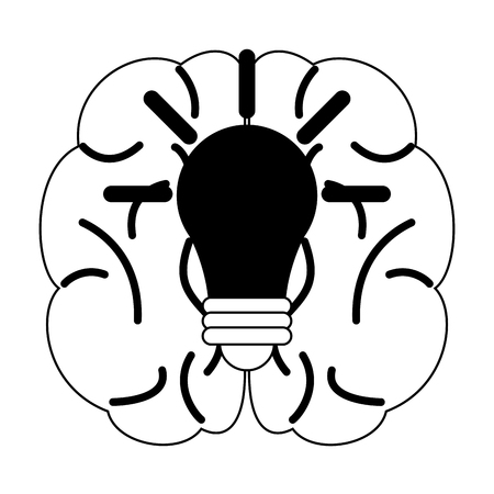 Brain and big idea vector illustration graphic designのイラスト素材