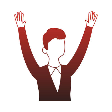 Executive businessman cartoon vector illustration graphic designのイラスト素材