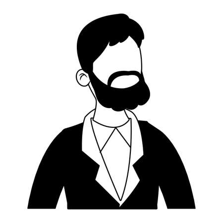 Executive businessman cartoon vector illustration graphic designのイラスト素材
