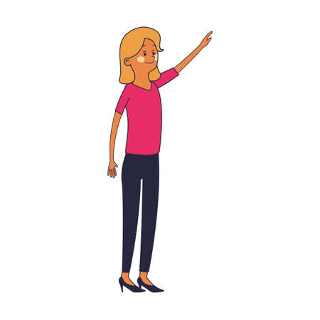 Executive business woman cartoon vector illustration graphic designのイラスト素材