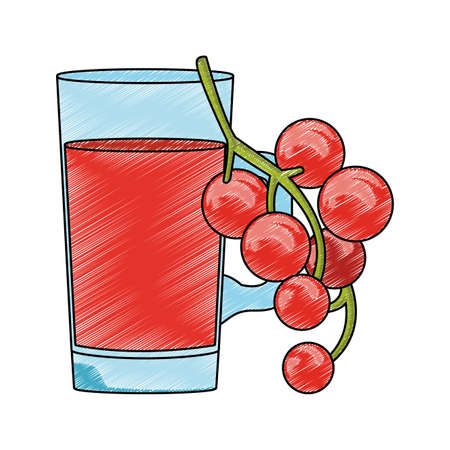 Grape juice cup vector illustration graphic designのイラスト素材