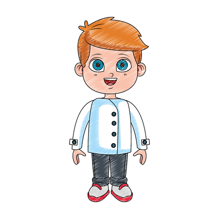 Beautiful girl chef cartoon vector illustration graphic designのイラスト素材