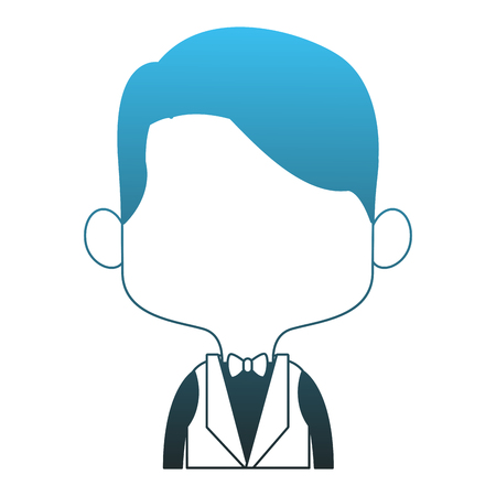 Groom midget cartoon vector illustration graphic designのイラスト素材
