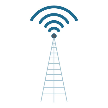 Telecommunication antenna symbol vector illustration graphic designのイラスト素材