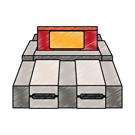 Retro videogame console vector illustration graphic designのイラスト素材