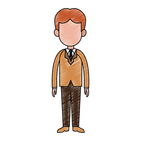 Businessman exectuive avatar cartoon vector illustration graphic designのイラスト素材