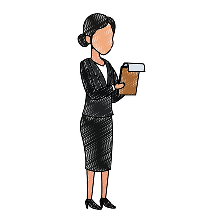 Business woman avatar vector illustration graphic designのイラスト素材