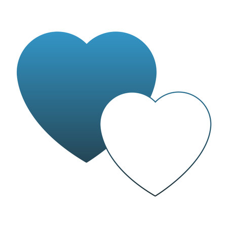 Hearts love symbol vector illustration graphic designのイラスト素材