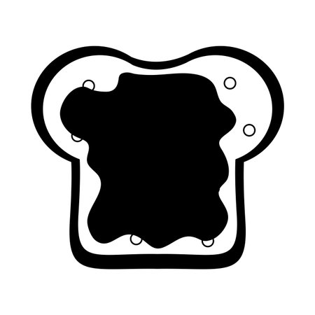 Bread sliced with jam vector illustration graphic designのイラスト素材