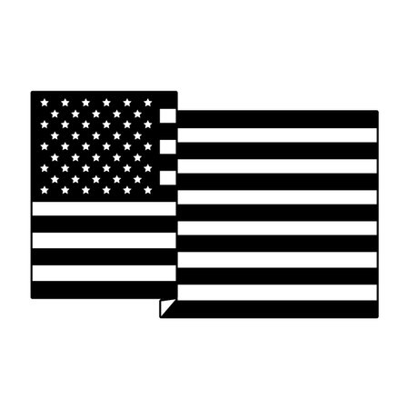 USA flag symbol vector illustration graphic designのイラスト素材