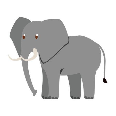 Elephant wild animal vector illustration graphic designのイラスト素材