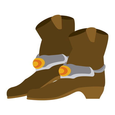 Cowboy boots isolated vector illustration graphic designのイラスト素材